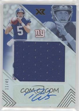 2017 Panini XR - Rookie Jumbo Swatch Autographs #RJA-DW - Davis Webb /49