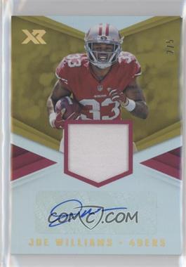 2017 Panini XR - Rookie Swatch Autographs - Gold #RSA-JWL - Joe Williams /5