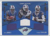 Zay Jones, Sammy Watkins, Tyron Taylor #/49