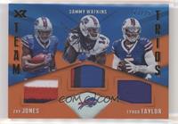 Zay Jones, Sammy Watkins, Tyron Taylor #/25