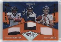 Carlos Henderson, Paxton Lynch, Von Miller #/25