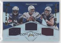Joey Bosa, Mike Williams, Philip Rivers [EX to NM] #/99
