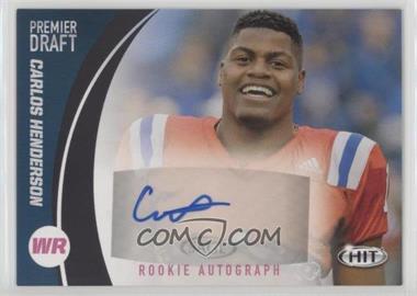 2017 Sage Hit - Autographs #A52 - Carlos Henderson