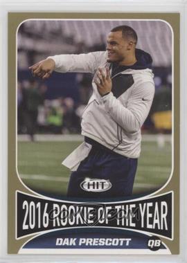 2017 Sage Hit - [Base] - Gold #135 - Instant Impact - Dak Prescott