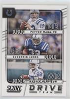 Peyton Manning, Edgerrin James, Marvin Harrison