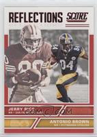 Jerry Rice, Antonio Brown [EX to NM]