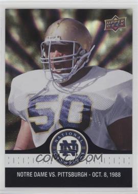 2017 Upper Deck Notre Dame 1988 Championship - [Base] - Blue Pattern Rainbow #34 - Chris Zorich Fumble Recovery