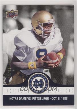 2017 Upper Deck Notre Dame 1988 Championship - [Base] - Blue #33 - Tony Rice Back Where it Began /88