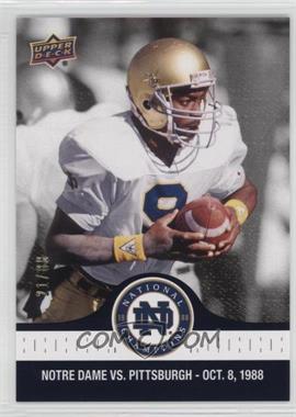 2017 Upper Deck Notre Dame 1988 Championship - [Base] - Blue #33 - Tony Rice Back Where it Began /88