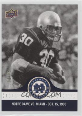 2017 Upper Deck Notre Dame 1988 Championship - [Base] - Blue #50 - Incredible Game for Frank Stams /88