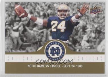2017 Upper Deck Notre Dame 1988 Championship - [Base] - Gold #20 - Mark Green Goes in for the TD