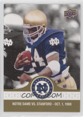 2017 Upper Deck Notre Dame 1988 Championship - [Base] - Gold #27 - Green Punches it In at the Goal Line