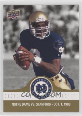 2017 Upper Deck Notre Dame 1988 Championship - [Base] - Gold #31 - Irish Offense Hits from All Angles