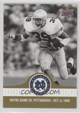 2017 Upper Deck Notre Dame 1988 Championship - [Base] - Gold #39 - Braxston L. Banks Gives Irish the Lead