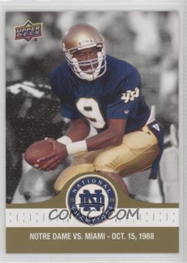 2017 Upper Deck Notre Dame 1988 Championship - [Base] - Gold #41 - Tony Rice Starts off the Scoring Agaisnt Miami