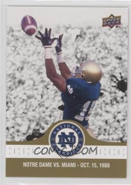 2017 Upper Deck Notre Dame 1988 Championship - [Base] - Gold #48 - Pat Terrell Stops the Hurricanes