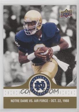 2017 Upper Deck Notre Dame 1988 Championship - [Base] - Gold #53 - Tony Rice Runs in for a TD