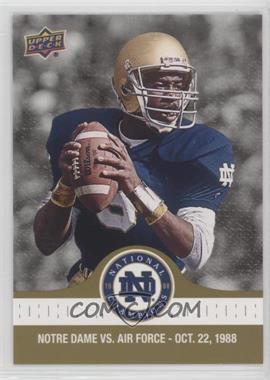 2017 Upper Deck Notre Dame 1988 Championship - [Base] - Gold #56 - Rice Leads the Irish Offense vs. Air Force