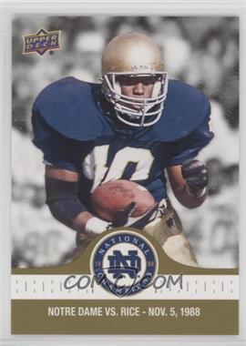 2017 Upper Deck Notre Dame 1988 Championship - [Base] - Gold #70 - Tony Brooks Scores from the Goal Line