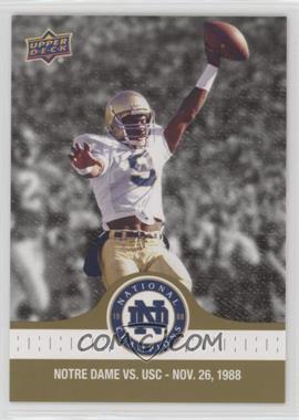 2017 Upper Deck Notre Dame 1988 Championship - [Base] - Gold #84 - Rice's 65 Yard TD Opens up the Scoring