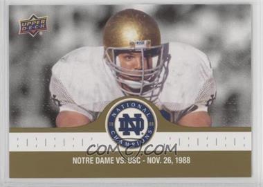 2017 Upper Deck Notre Dame 1988 Championship - [Base] - Gold #89 - Another Standout Performance for Stams