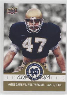 2017 Upper Deck Notre Dame 1988 Championship - [Base] - Gold #91 - Ned Bolcar Steps In