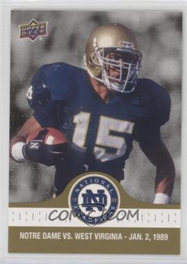 2017 Upper Deck Notre Dame 1988 Championship - [Base] - Gold #96 - Pat Terrell with Another Huge INT