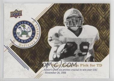 2017 Upper Deck Notre Dame 1988 Championship - Defining Moments #DM-17 - Stan Smagala Pick for TD