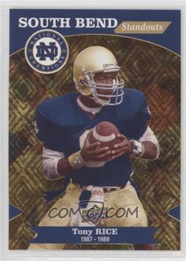 2017 Upper Deck Notre Dame 1988 Championship - South Bend Standouts #SBS-9 - Tony Rice