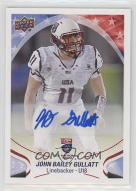 2017 Upper Deck USA Football - [Base] - Flag Wave Autographs #34 - John Bailey Gullatt