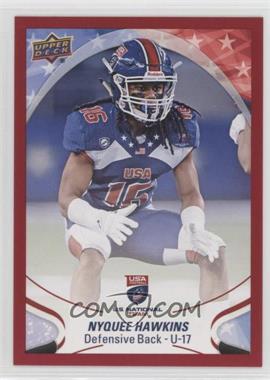 2017 Upper Deck USA Football - [Base] - Red Border #200 - Nyquee Hawkins