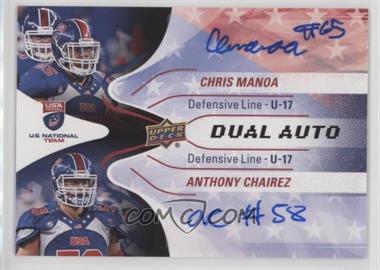 2017 Upper Deck USA Football - USA U17 Dual Autos #DA-11 - Chris Manoa, Anthony Chairez