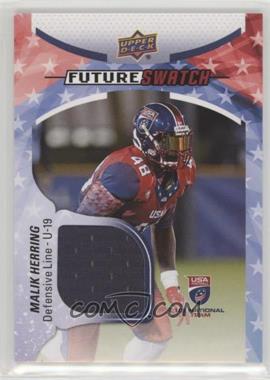 2017 Upper Deck USA Football - USA U19 Future Swatch #FS-21 - Malik Herring