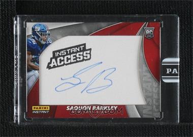 2018-19 Panini Instant NFL - Instant Access Patch Autographs #IAP-SB - Saquon Barkley /10 [Uncirculated]