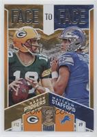 Aaron Rodgers, Matthew Stafford #/25