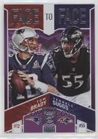 Tom Brady, Terrell Suggs #/75