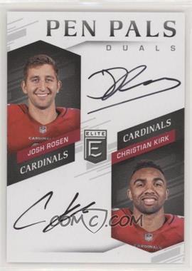 2018 Donruss Elite - Pen Pals Duals #PPD-ARI - Josh Rosen, Christian Kirk