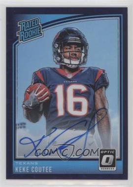 2018 Donruss Optic - [Base] - Autographs Purple Stars #176 - Rated Rookie - Keke Coutee /50