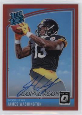 2018 Donruss Optic - [Base] - Autographs Red #172 - Rated Rookie - James Washington /50