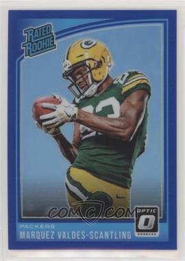 2018 Donruss Optic - [Base] - Blue #186 - Rated Rookie - Marquez Valdes-Scantling /149