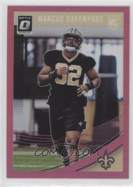 2018 Donruss Optic - [Base] - Pink #106 - Rookies - Marcus Davenport