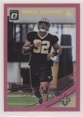 2018 Donruss Optic - [Base] - Pink #106 - Rookies - Marcus Davenport