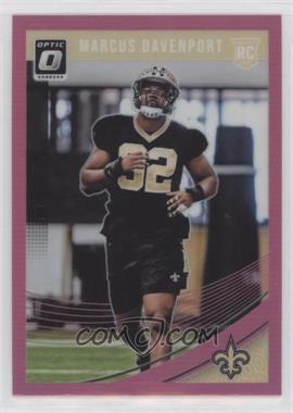 2018 Donruss Optic - [Base] - Pink #106 - Rookies - Marcus Davenport