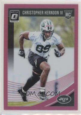 2018 Donruss Optic - [Base] - Pink #134 - Rookies - Christopher Herndon IV