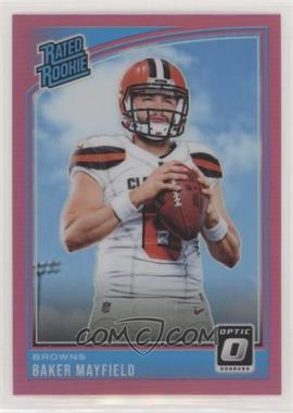 2018 Donruss Optic - [Base] - Pink #153 - Rated Rookie - Baker Mayfield