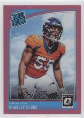 2018 Donruss Optic - [Base] - Pink #169 - Rated Rookie - Bradley Chubb