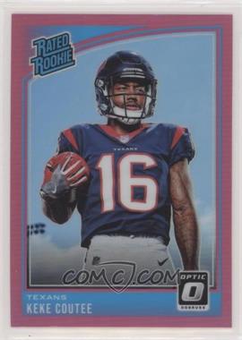 2018 Donruss Optic - [Base] - Pink #176 - Rated Rookie - Keke Coutee