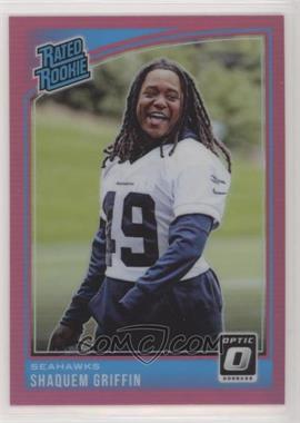 2018 Donruss Optic - [Base] - Pink #196 - Rated Rookie - Shaquem Griffin