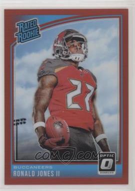 2018 Donruss Optic - [Base] - Red #159 - Rated Rookie - Ronald Jones II /99