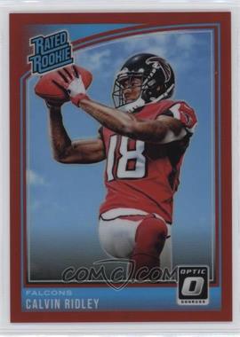 2018 Donruss Optic - [Base] - Red #161 - Rated Rookie - Calvin Ridley /99